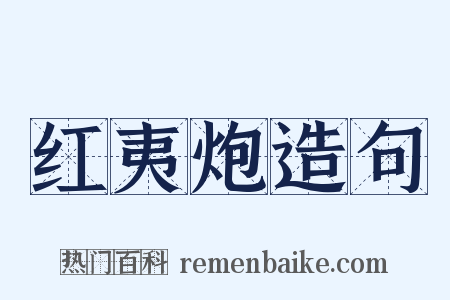 红夷炮造句是什么意思的图片